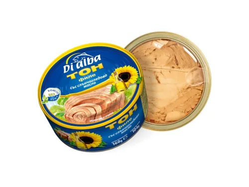 Риба Тон Филе Di Alba в Слънч. Олио 160гр