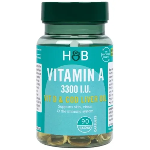 Vitamin A 3300 IU / 90 Гел капсули, 90 дози - Holland And Barrett