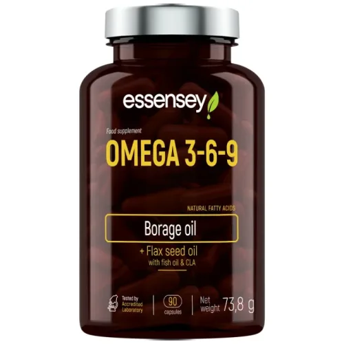Omega 3-6-9 with Fish Oil / 90 Гел капсули, 45 дози - Essensey