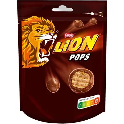 LION POPS - Пакет топчета 140g / LION POPS - Bag of Balls 140g - Nestlé