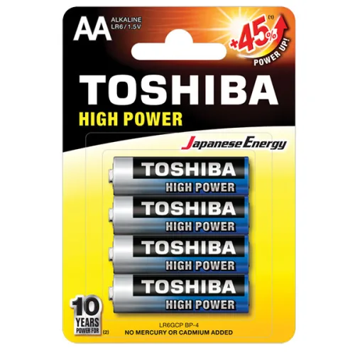 Алкални Батерии AA Toshiba LR06/1,5V 4+4 бр. - Toshiba