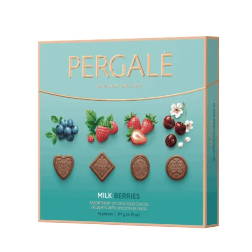Бонбони Pergale Milk Berries 117гр./16 бр.