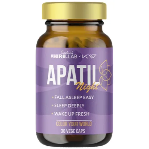 Apatil Night | with L-Theanine, Valerian & Passion Flower / 30 капсули, 30 дози - Hero.Lab