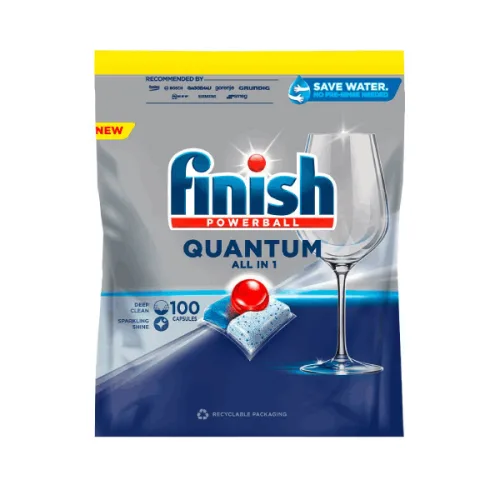Таблетки за съдомиялна Finish Quantum All in 1 100бр. - Finish