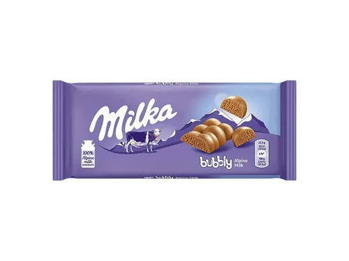 Шоколад Milka Bubbly Млечен 90гр - Milka