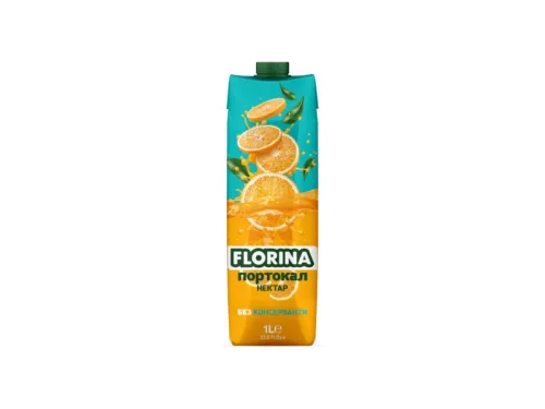 Нектар Florina Портокал 50% 1л Тетрапризма