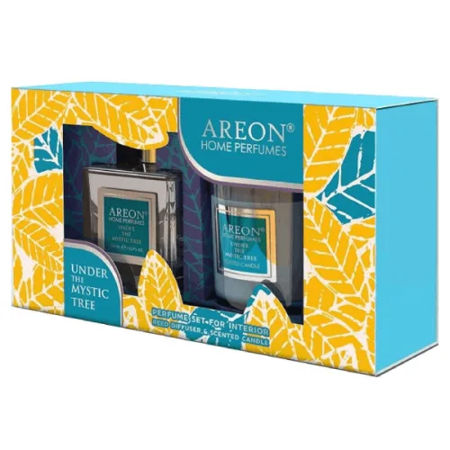 Комплект Areon Мистично дърво Ароматизатор парфюм + Свещ - Areon