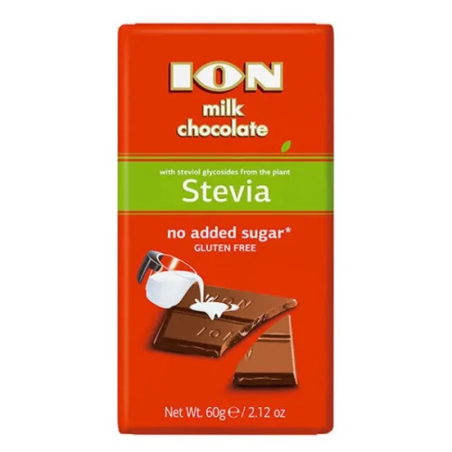 Шоколад със стевия млечен ION 60гр. - ION
