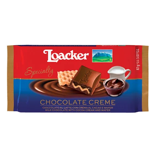 Шоколад млечен с крем какао Loacker 87гр. - Loacker
