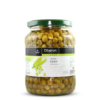 Зелен грах Оберон 680 гр. буркан - Oberon