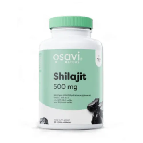Shilajit 500 mg | 60:1 Extract with 60+% Fulvic Acids (120 дози) / 120 капсули - Osavi