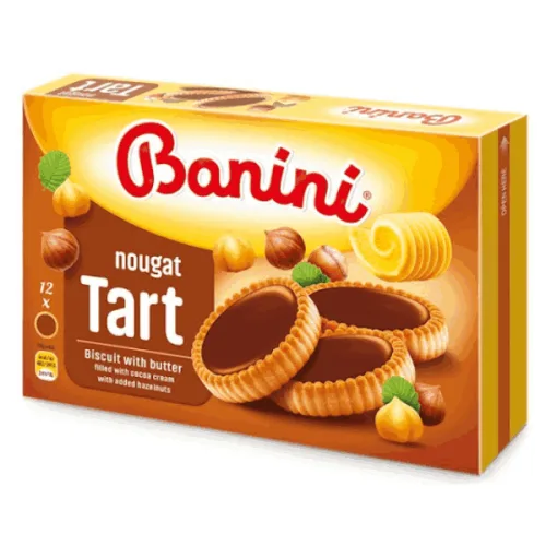 Тарт с нуга крем Banini 210гр.