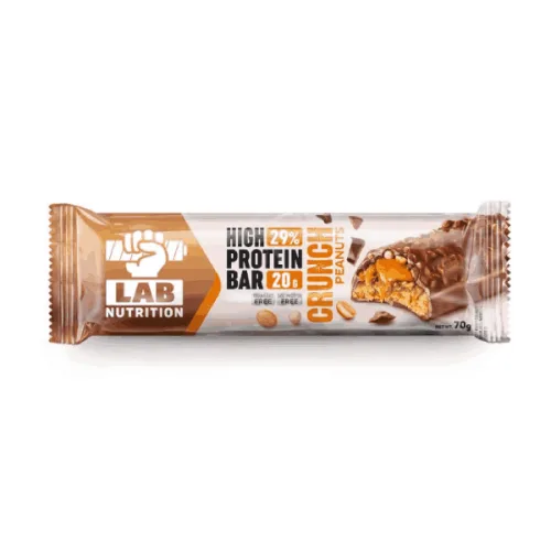 Протеинов бар крънч с фъстъци Lab Nutrition 70гр. - Lab Nutrition