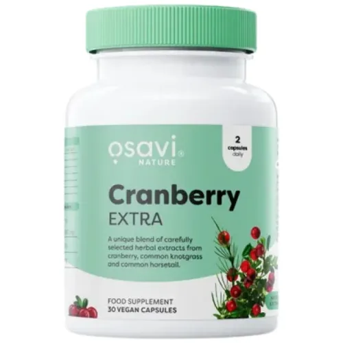 Cranberry EXTRA 700 mg | with Common Knotgrass & Horsetail (15 дози) / 30 капсули - Osavi