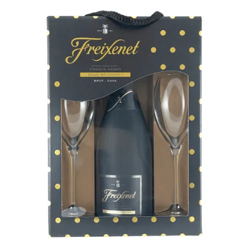 Пенливо вино Freixenet Cordon Negro 750мл.+2 чаши