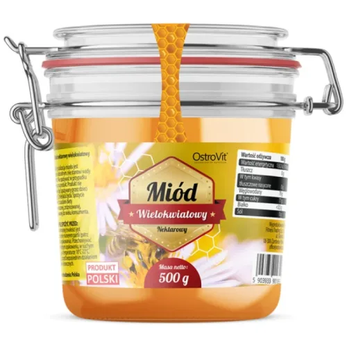 Natural Multiflower Honey / Натурален многоцветен пчелен мед / 500 грама - OstroVit