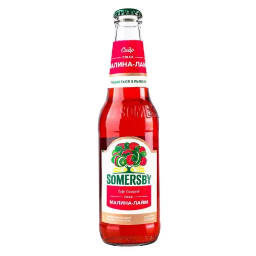 Сайдер Somersby малина и лайм 330мл.