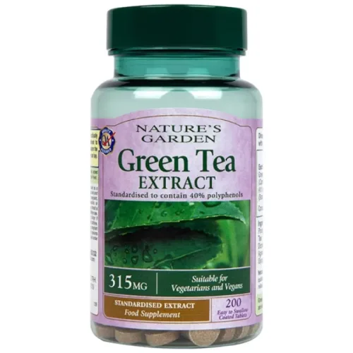 Green Tea Extract 315 mg | Nature's Garden / 200 Таблетки, 200 дози - Holland And Barrett