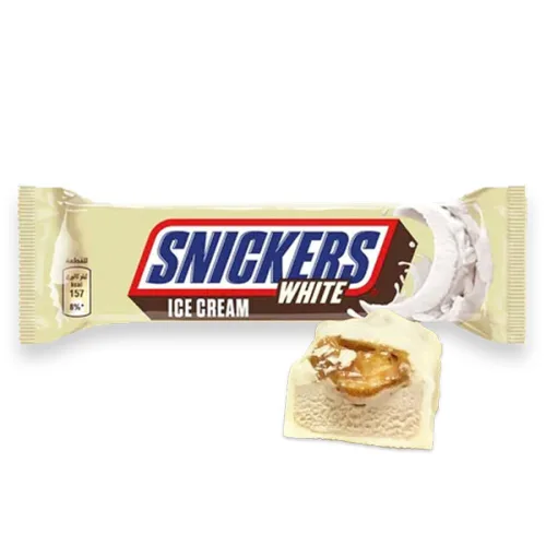 Сладолед Snickers white бар 40.8гр./44.6 мл. - Snickers