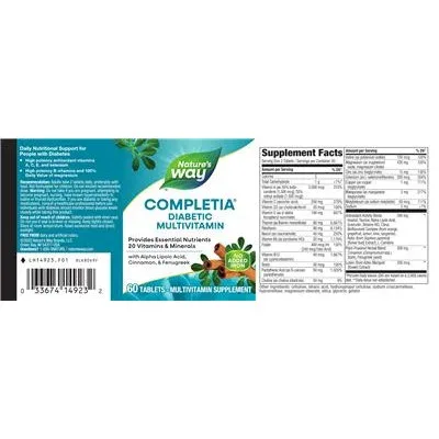 Completia Diabetic Multivitamin - Nature's Way