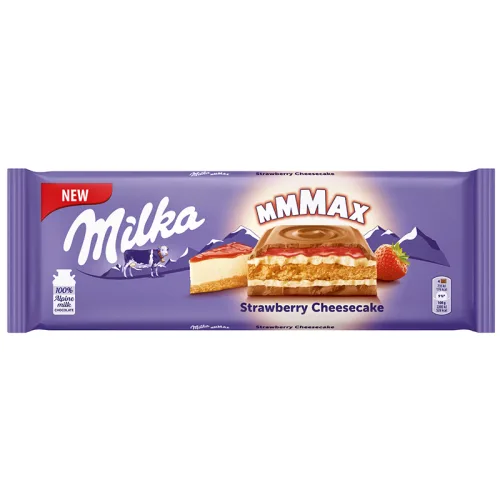 Шоколад Milka Strawberry Cheesecake 300гр. - Milka