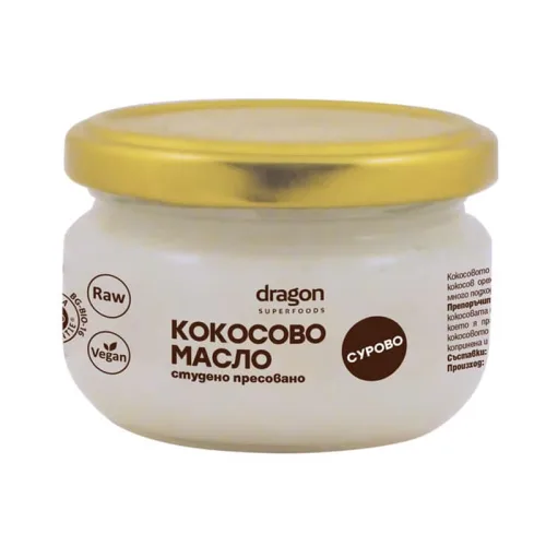 Био Кокосово Масло студено пресовано Dragon Superfoods 100мл.