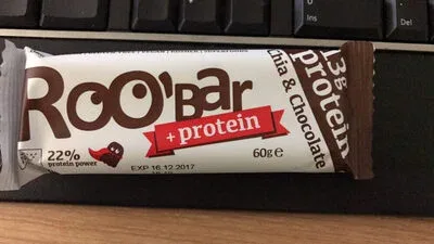 Био протеинова барчета с чия и шоколад / Organic Chia and Chocolate Protein Bar - Roo’bar