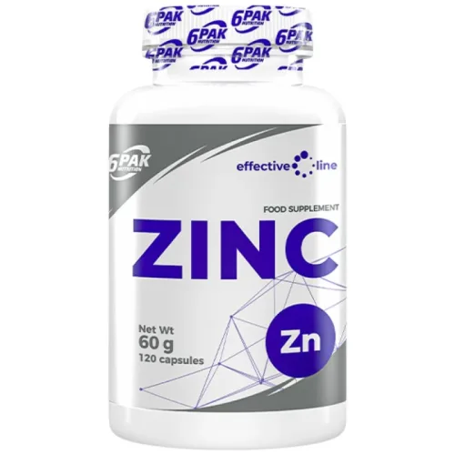 Zinc 15 mg / 120 капсули, 120 дози - 6PAK Nutrition