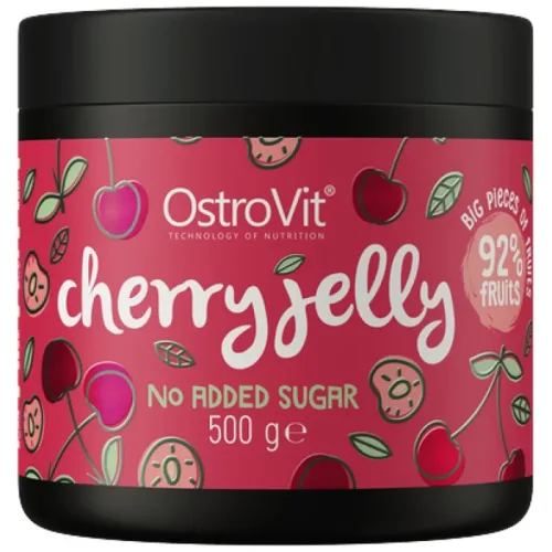 Cherry Jelly | 92% Real Fruits ~ No Added Sugar / 500 грама - OstroVit