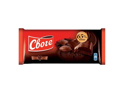 Шоколад Своге Какао 65% 80гр
