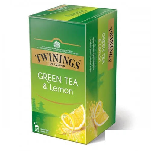 Чай Twinings Green Tea and Lemon 25бр.*1,6гр. - Twinings