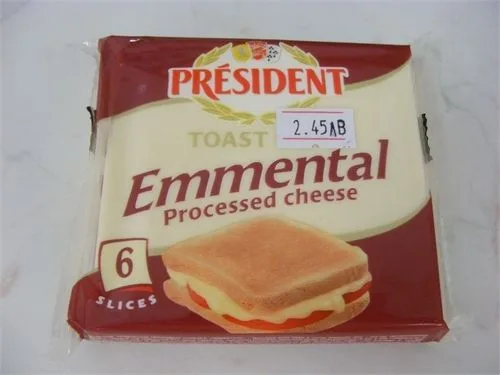 Топено сирене с ементал слайс President 120гр.