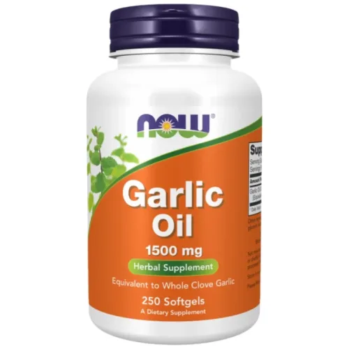 Garlic Oil 1500 mg (84 дози) / 250 Гел капсули - NOW Foods
