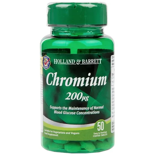 Chromium 200 mcg / 50 Таблетки, 50 дози - Holland And Barrett