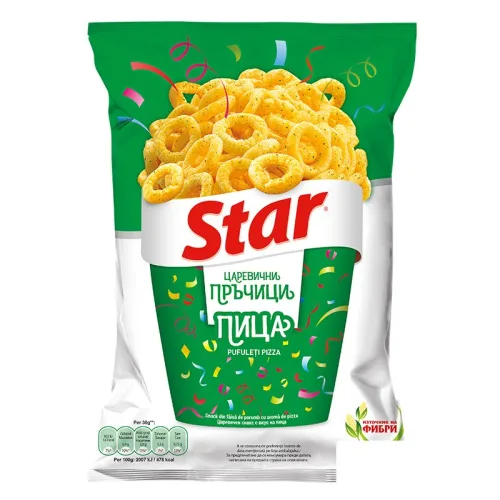 Царевичен снакс Star пица 70гр.