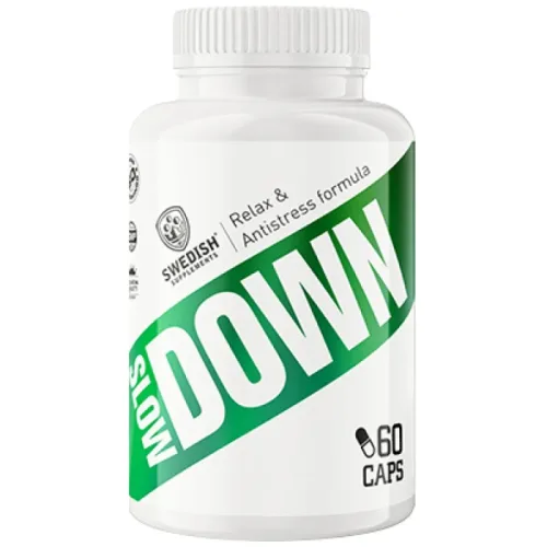 Slow Down | Relax & Antistress Formula / 90 капсули, 30 дози - SWEDISH Supplements