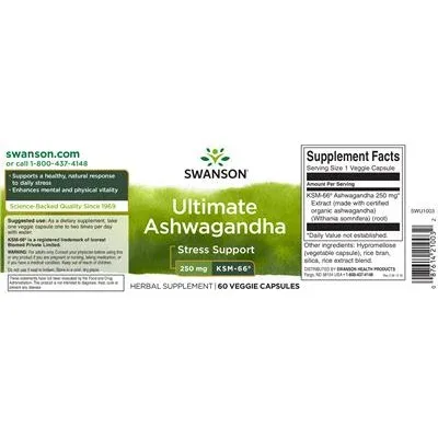 Ultimate Ashwagandha 250 mg KSM-66 - Swanson