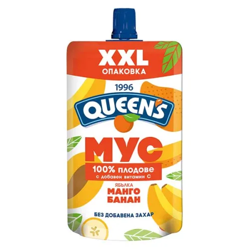 Плодов мус манго и банан Queens 200гр. - Queen's