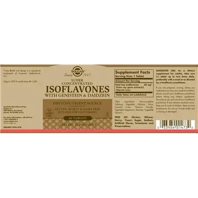 Супер концентрирани изофлавони с генистеин и даидзеин / Super Concentrated Isoflavones with Genistein & Daidzein - Solgar