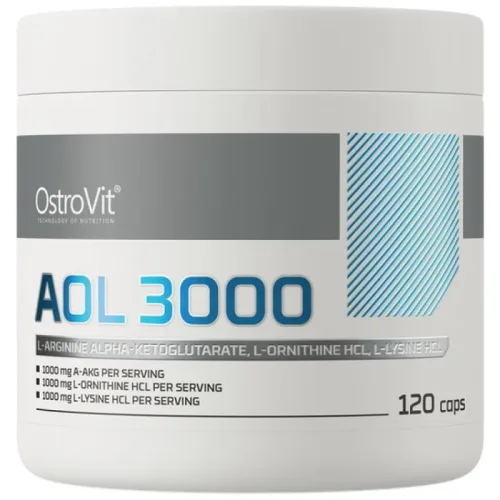 AOL 3000 mg / Arginine Ornithine Lysine / 120 капсули, 40 дози - OstroVit