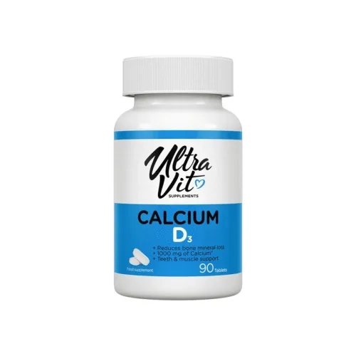 UltraVit Calcium D3 - Калций + Витамин D3, Разфасовка 90 tabs - VPLab