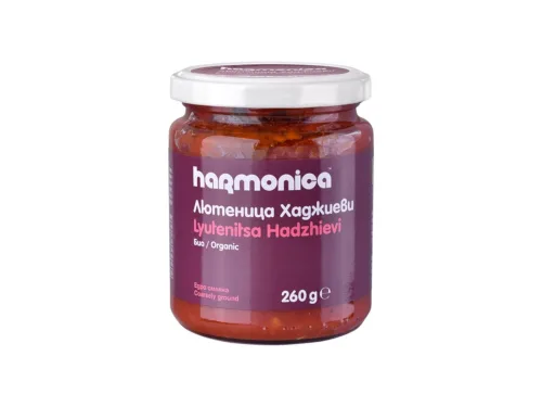 Лютеница Био Harmonica Хаджиеви 260гр Буркан