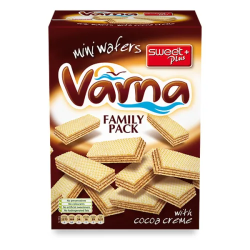 Вафли с какаов крем Varna family pack Sweet Plus 260гр.