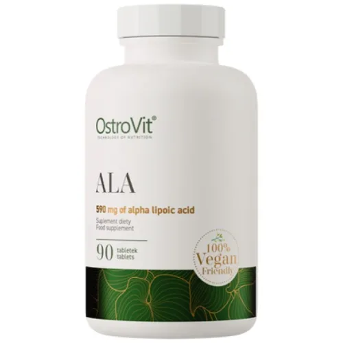 ALA / Alpha Lipoic Acid 590 mg / 90 Таблетки, 90 дози - OstroVit