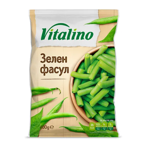Зелен фасул замразен Виталино 400гр. - Виталино