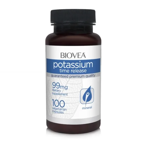 Potassium Time Release - Калий, Разфасовка 100 caps - Biovea
