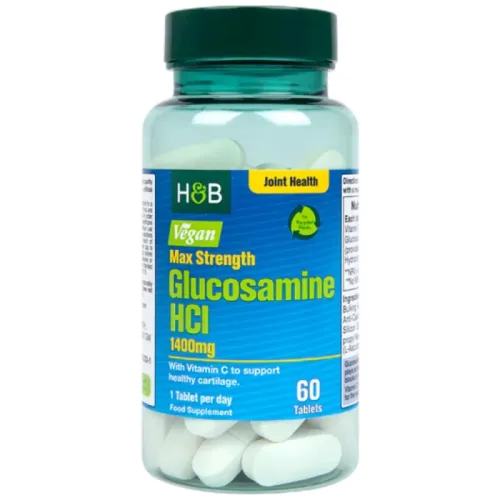 Glucosamine HCl 1400 mg | Max Strength - Vegan Friendly (60 дози) / 60 Таблетки - Holland And Barrett