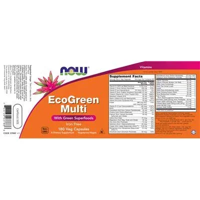 EcoGreen Мулти без желязо / EcoGreen Multi Iron-Free - NOW