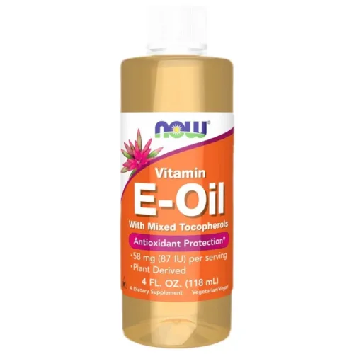 Vitamin E-Oil Liquid | Mixed Tocopherols (96 дози) / 118 мл - NOW Foods