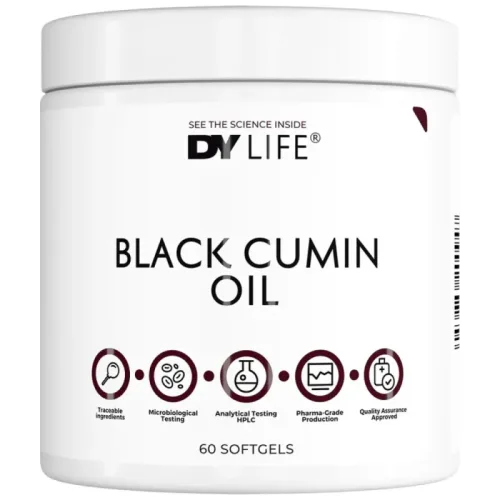 DY Life Black Cumin Oil 500 mg (30 дози) / 60 Гел капсули - Dorian Yates Nutrition